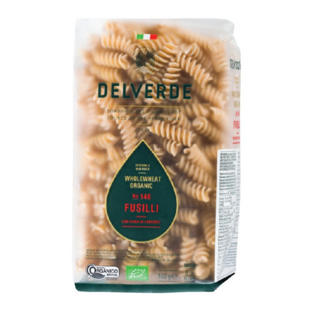 FUSILLI WHOLE WHEAT BIO (500G) - DELVERDE