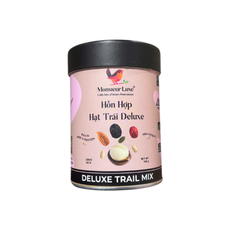 DELUXE TRAILMIX IN CYLINDER (160G) - MONSIEUR LUXE