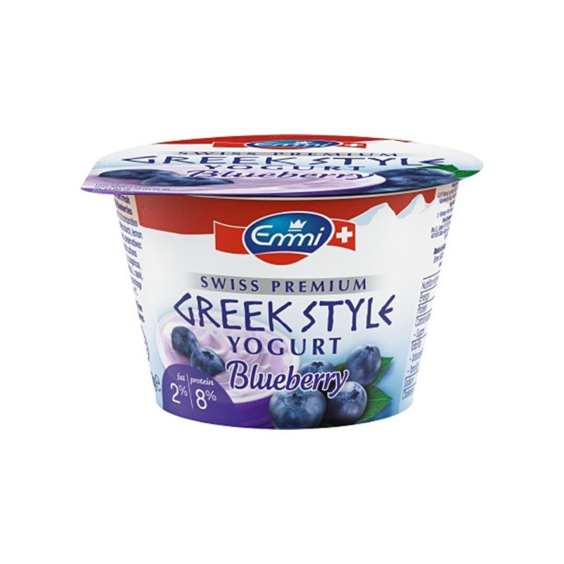 SWISS GREEK YOGURT BLUEBERRY PREMIUM 2% FAT (150G) - EMMI