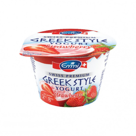 SWISS GREEK YOGURT STRAWBERRY PREMIUM 2% FAT (150G) - EMMI