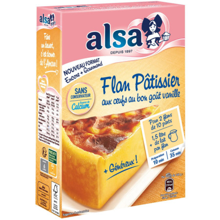FLAN WITH VANILLA FLAVOR PREPARATION ALSA (740G) - FLAVORS AND CHEFS