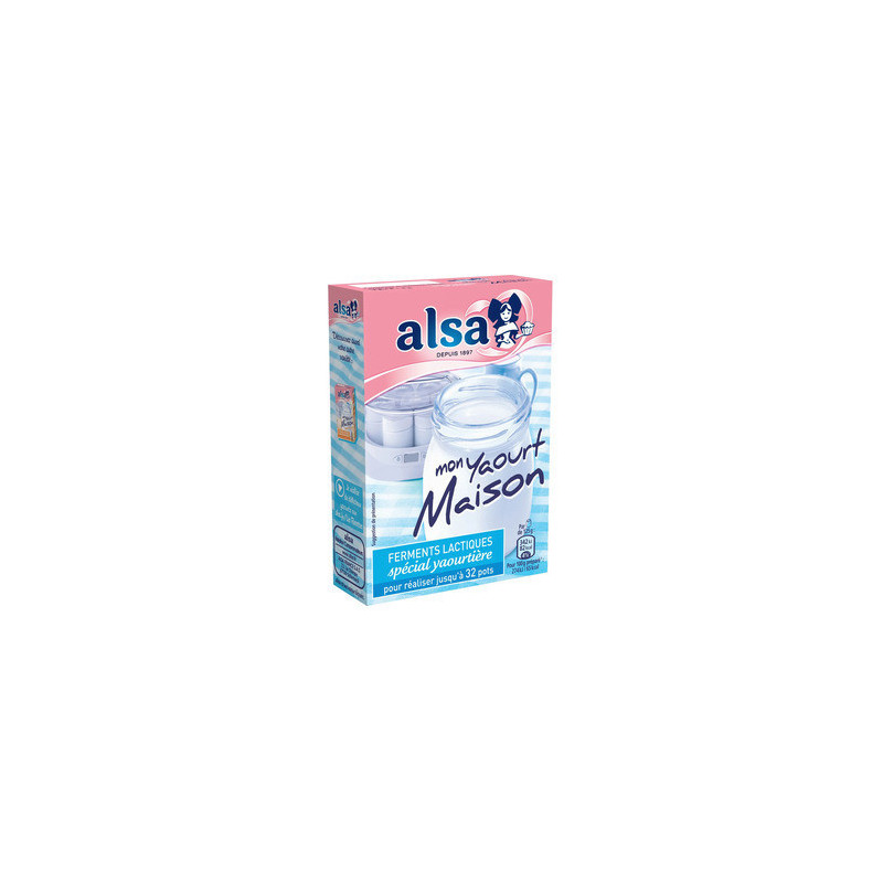 YAOURT MAISON PREPARATION ALSA 32G (8G)*4 - FLAVORS AND CHEFS