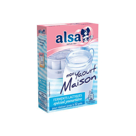 YAOURT MAISON PREPARATION ALSA 32G (8G)*4 - FLAVORS AND CHEFS