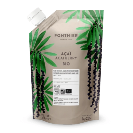 ACAI ORGANIC PUREE CHILLED 10% SUGAR (1KG) - PONTHIER