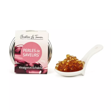 VINEGAR & SHALLOTS FLAVOR PEARLS (50G) - LE TENNIER