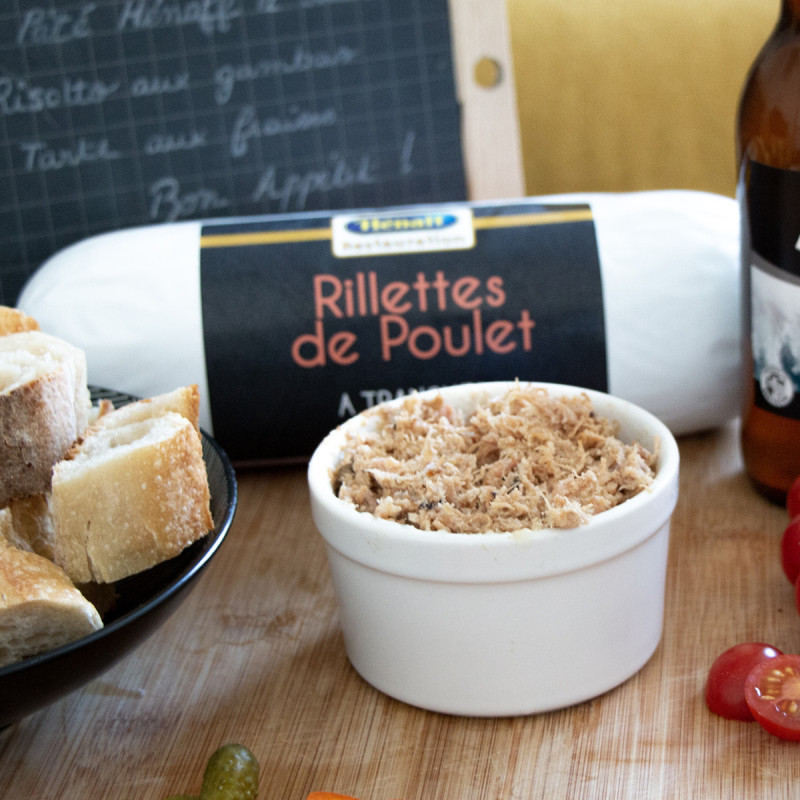 CHICKEN RILLETTES TO SLICE (1KG) - HÉNAFF