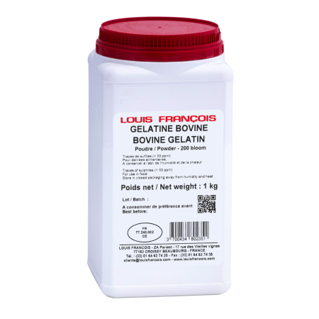 BOVINE GELATIN 200 BLOOM (1KG) - LOUIS FRANCOIS