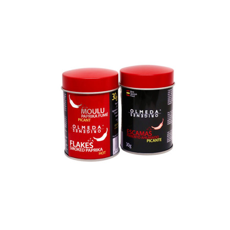 SMOKED SWEET SPANISH PAPRIKA FLAKES (30G) - OLMEDA ORIGENES