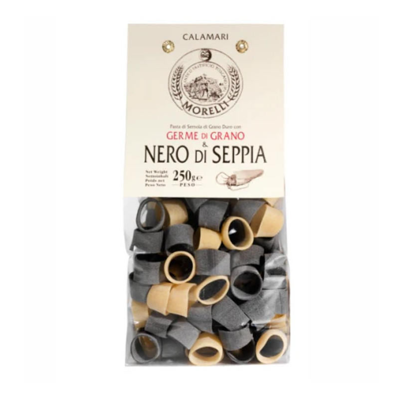CALAMARI PASTA BLACK SQUID INK (250G) - PASTA MORELLI