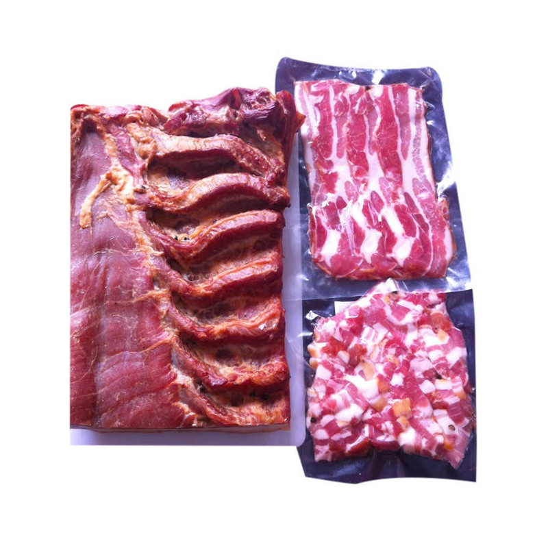 FROZEN SMOKED COUNTRY BACON SLICED (~1KG) - DALAT DELI