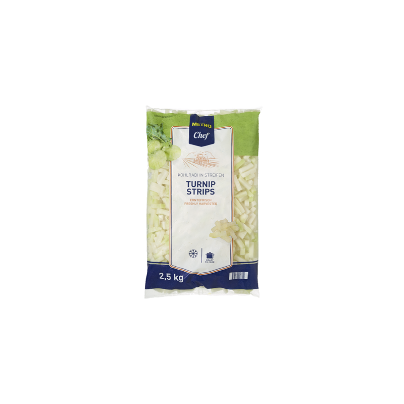 TURNIP STRIPS FRZ (2.5KG) - METRO CHEF