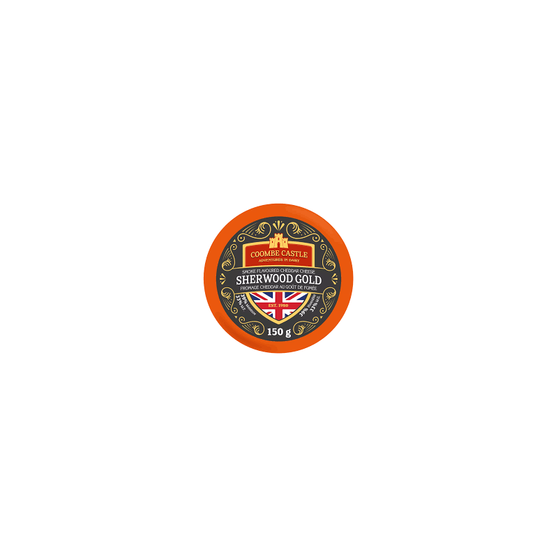 SHERWOOD GOLD SMOKED FLAVOUR CHEDDAR 6M (150G) - DEVON CREAM COMPANY