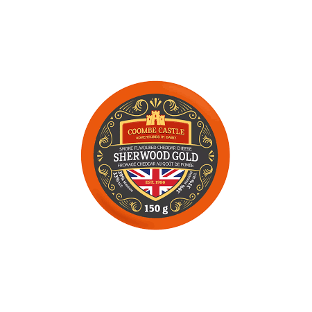 SHERWOOD GOLD SMOKED FLAVOUR CHEDDAR 6M (150G) - DEVON CREAM COMPANY
