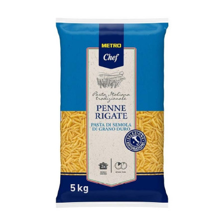 PENNE RIGATE (5KG) - METRO CHEF