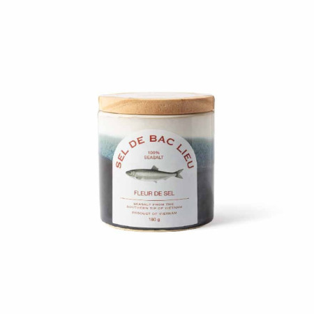 FLEUR DE SEL IN CERAMIC POT (180G) - BAC LIEU