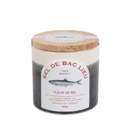 FLEUR DE SEL IN CERAMIC POT (500G) - BAC LIEU