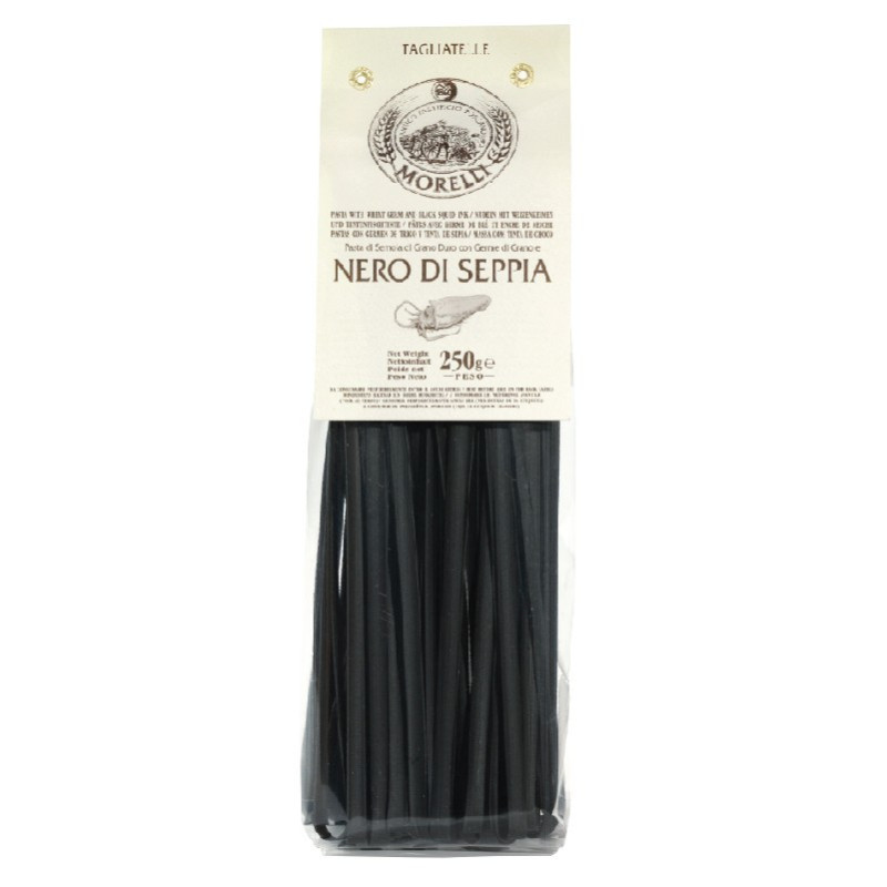 PASTA SQUID INK TAGLIATELLE (250G) - PASTA MORELLI