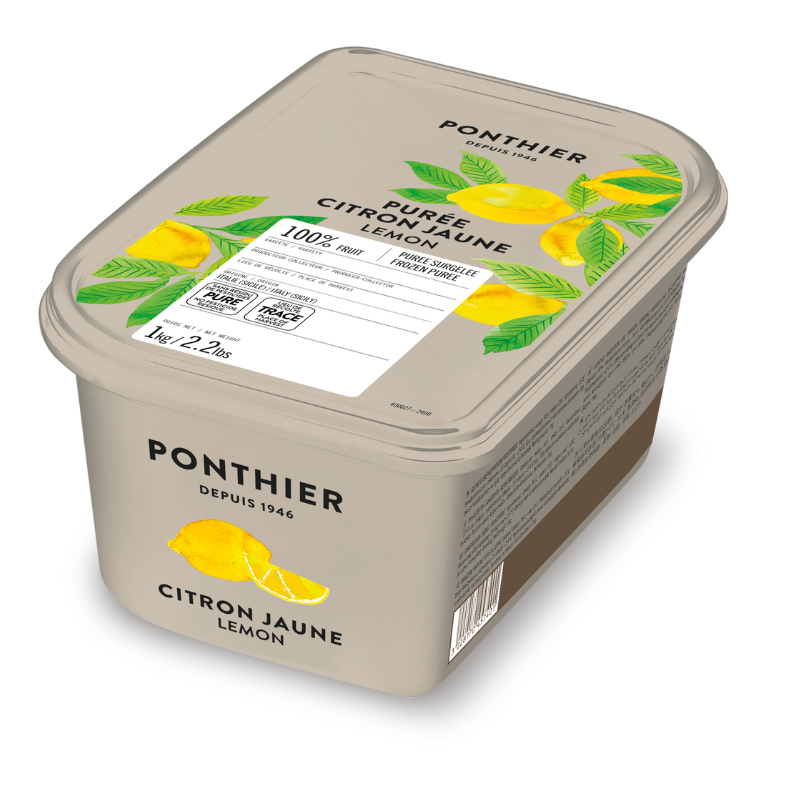 PUREE YELLOW LEMON FRZ (1KG) - PONTHIER