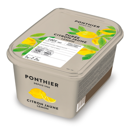PUREE YELLOW LEMON FRZ (1KG) - PONTHIER