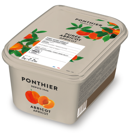 PUREE APRICOT 10% SUGAR FRZ (1KG) - PONTHIER