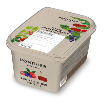 PUREE RED FRUITS 10% SUGAR FRZ (1KG) - PONTHIER