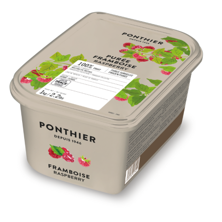 PUREE RASPBERRY FRZ (1KG) - PONTHIER