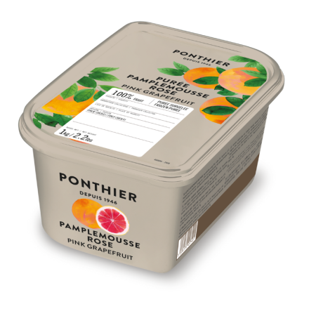 PUREE PINK GRAPEFRUIT FRZ (1KG) - PONTHIER