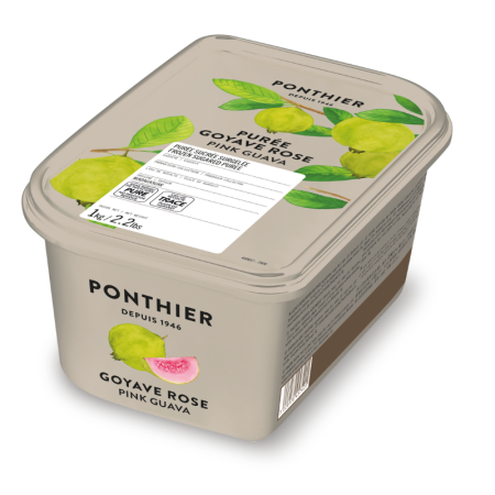PUREE GUAVA 10% SUGAR FRZ (1KG) - PONTHIER