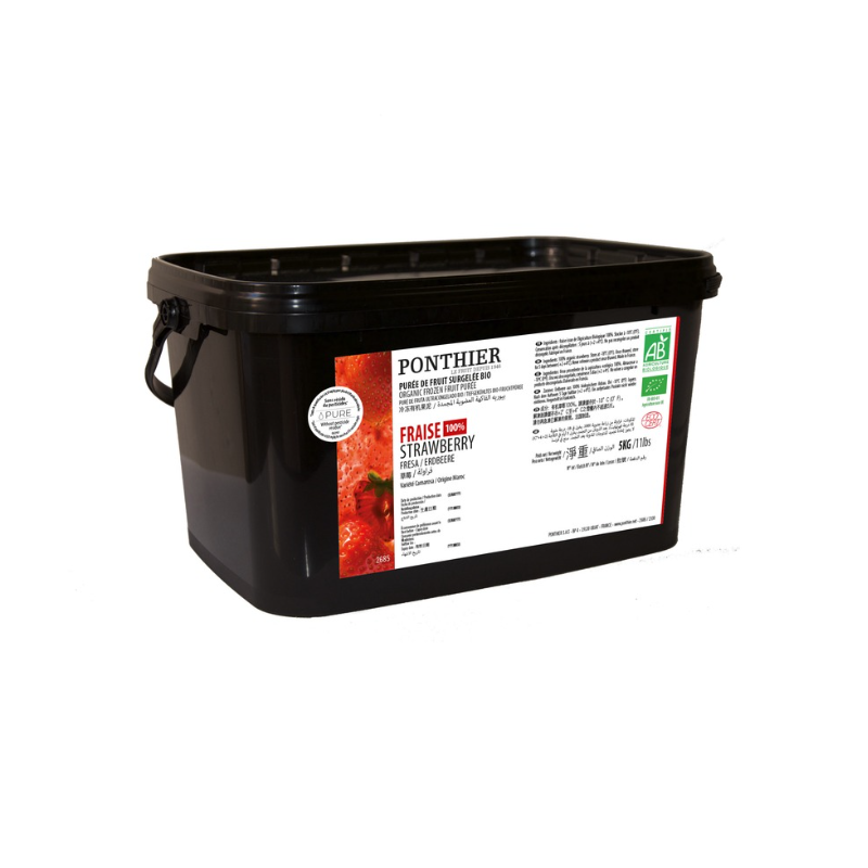 PUREE STRAWBERRY 10% SUGAR FRZ (5KG) - PONTHIER