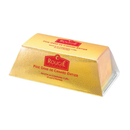 WHOLE DUCK FOIE GRAS WITH CHAMPAGNE & PEPPER (500G) - ROUGIÉ