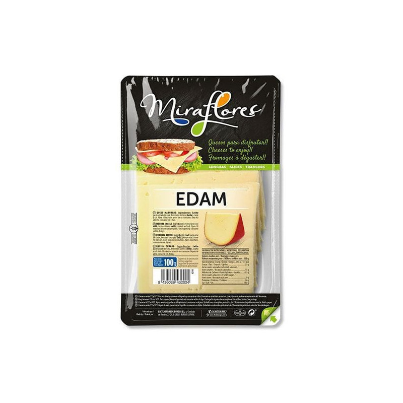 EDAM SLICES (100G) - MIRAFLORES