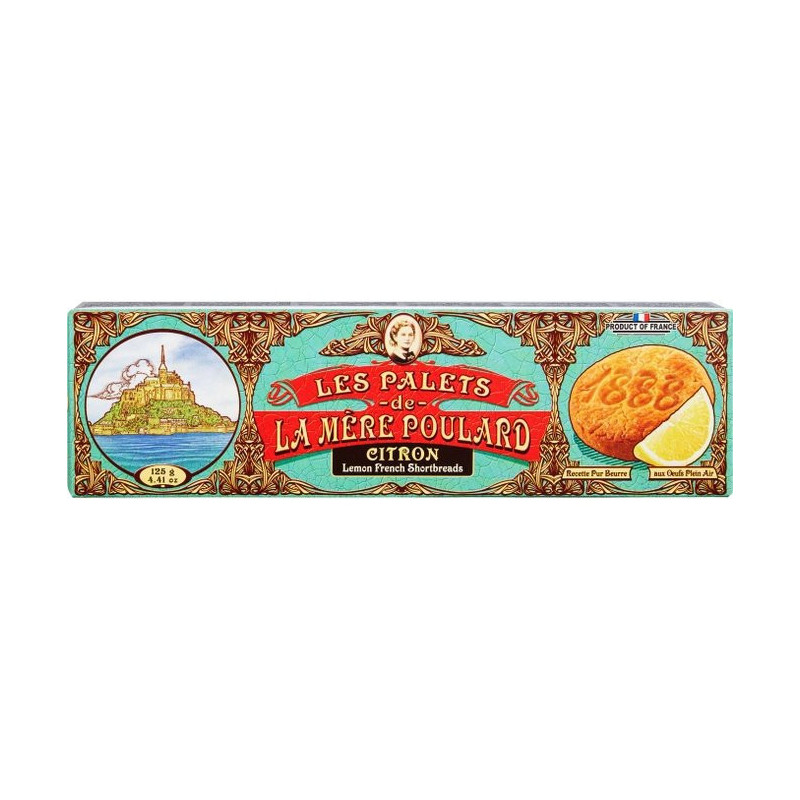 SHORTBREADS FRENCH LEMON IN PACK (125G) - LA MÈRE POULARD