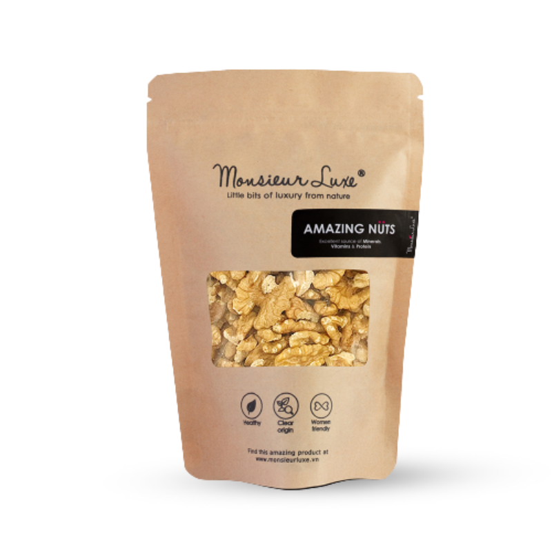 DRIED WALNUTS IN BAG (100G) - MONSIEUR LUXE