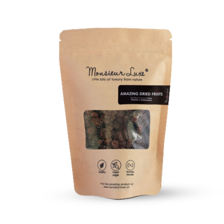 DRIED BLACK RAISINS IN BAG (100G) - MONSIEUR LUXE