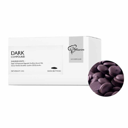 DARK BUTTONS COMPOUND (5KG) - PATISSIER