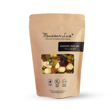 CASHEW ISLAND TRAILMIX IN BAG (100G) - MONSIEUR LUXE