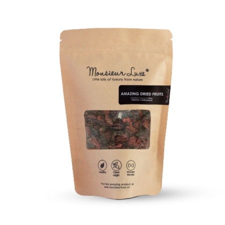 DRIED CRANBERRIES IN BAG (100G) - MONSIEUR LUXE