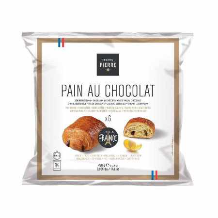 PAIN AU CHOCOLAT FINE BUTTER INDIVIDUAL BAGS (70G)*6 - BRIDOR