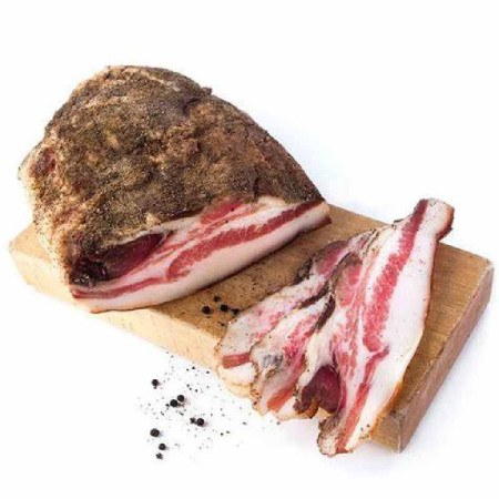 GUANCIALE WITH BLACK PEPPER (~0.9KG) - LEVONI