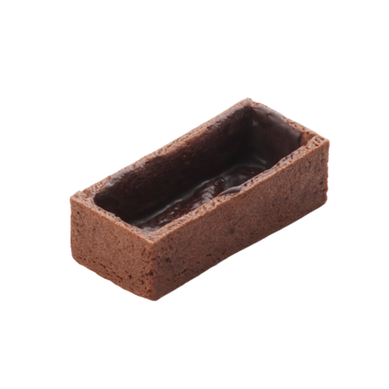 RECTANGULAR TART SHELL BUTTER COCOA (2.5X5CM, 12G) - (C240) - C'EST BON"