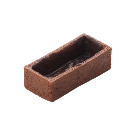 RECTANGULAR TART SHELL BUTTER COCOA (2.5X5CM, 12G) - (C240) - C'EST BON"