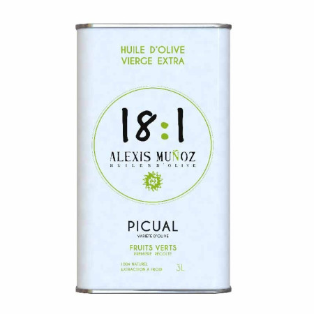 100% PICUAL GREEN (3L) - EXTRA VIRGIN OLIVE OIL 18:1 - ALEXIS MUÑOZ
