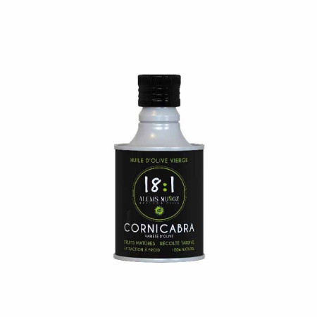 100% CORNICABRA BLACK (250ML) - EXTRA VIRGIN OLIVE OIL 18:1 - ALEXIS MUÑOZ