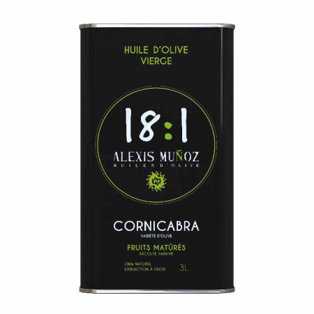 100% CORNICABRA BLACK (3L) - EXTRA VIRGIN OLIVE OIL 18:1 - ALEXIS MUÑOZ
