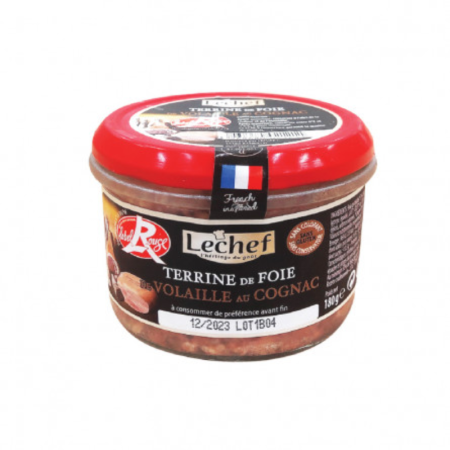 POULTRY LIVER TERRINE WITH COGNAC (180G) - LE CHEF