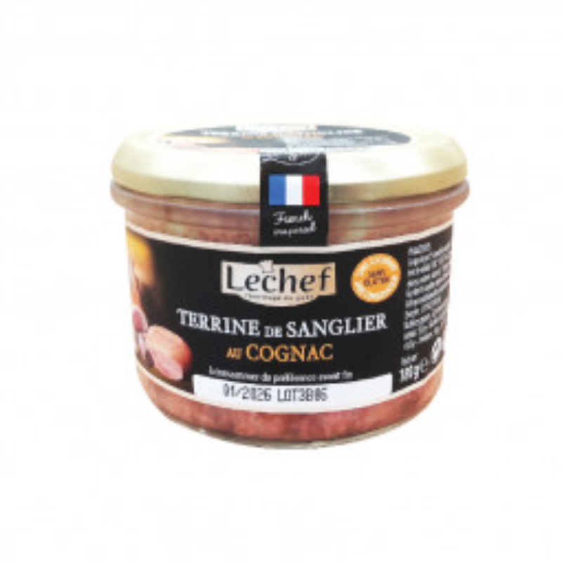 WILD BOAR TERRINE WITH COGNAC (180G) - LE CHEF