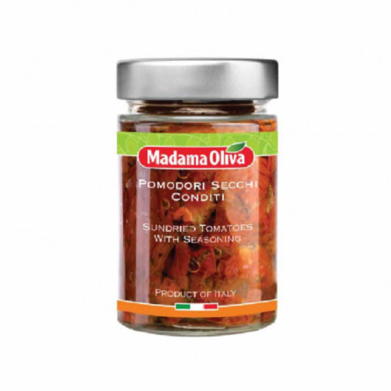 SUNDRIED TOMATOES WITH SEASONING JAR (300G) - MADAMA OLIVA