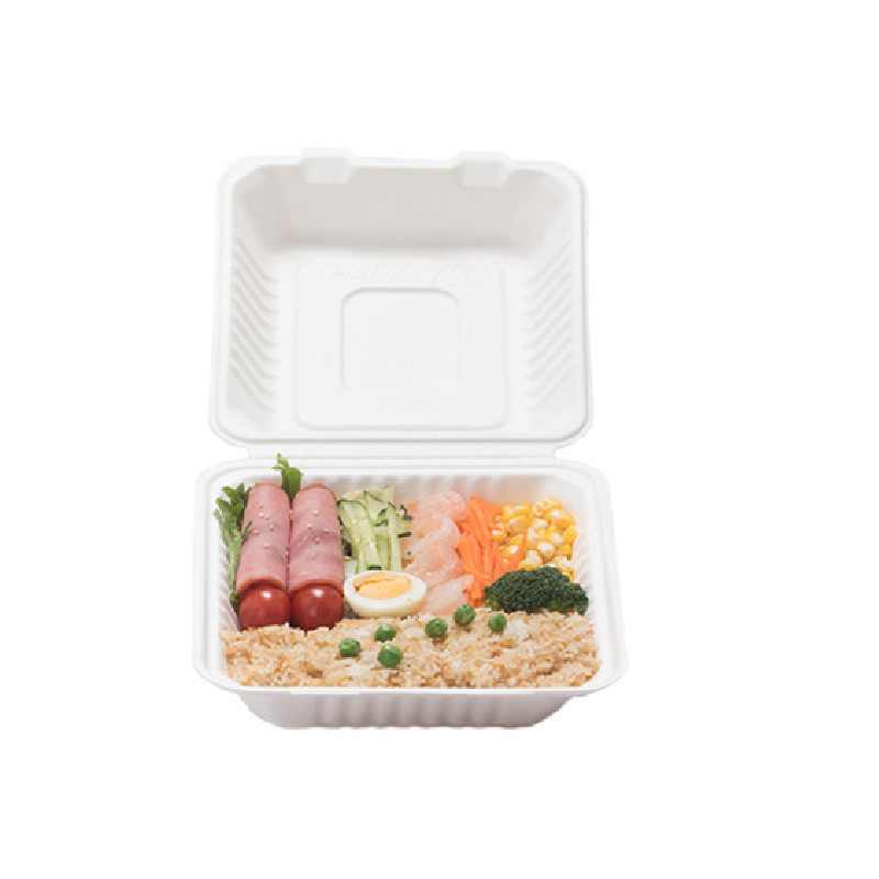 CLAMSHELL SQUARE NATURAL FIBER (900ML)*100 - HRK