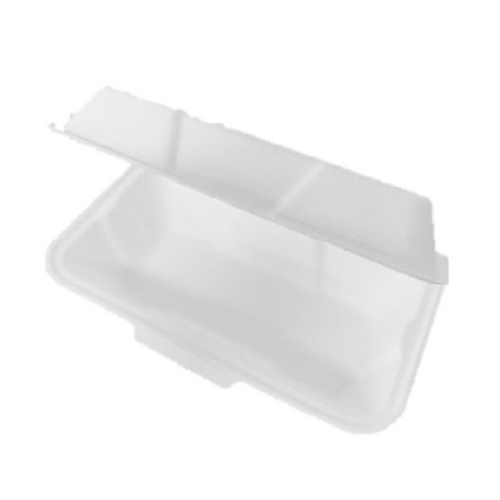 CLAMSHELL RECTANGLE NATURAL FIBER (450ML)*500 - HRK