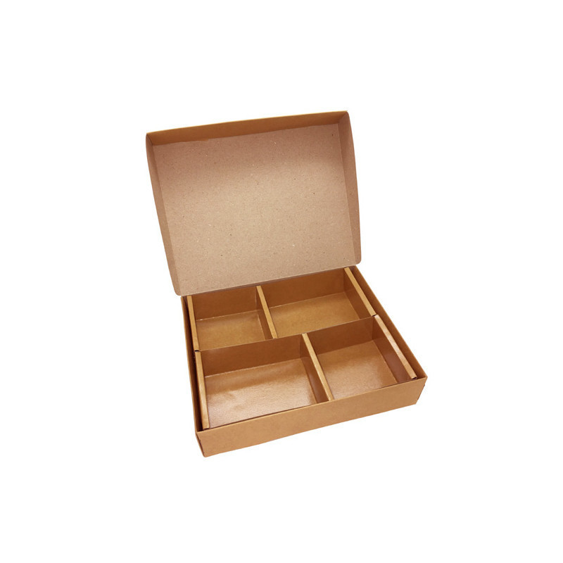 KRAFT BENTO BOX 4 COMPARTIMENTS *300 - HRK